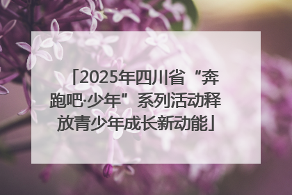 2025年四川省“奔跑吧·少年”系列活动释放青少年成长新动能