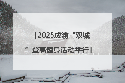 2025成渝“双城”登高健身活动举行