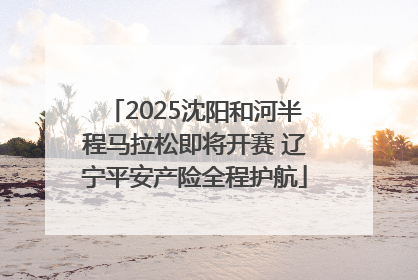 2025沈阳和河半程马拉松即将开赛 辽宁平安产险全程护航