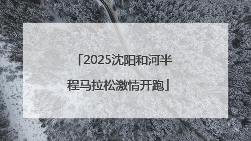 2025沈阳和河半程马拉松激情开跑